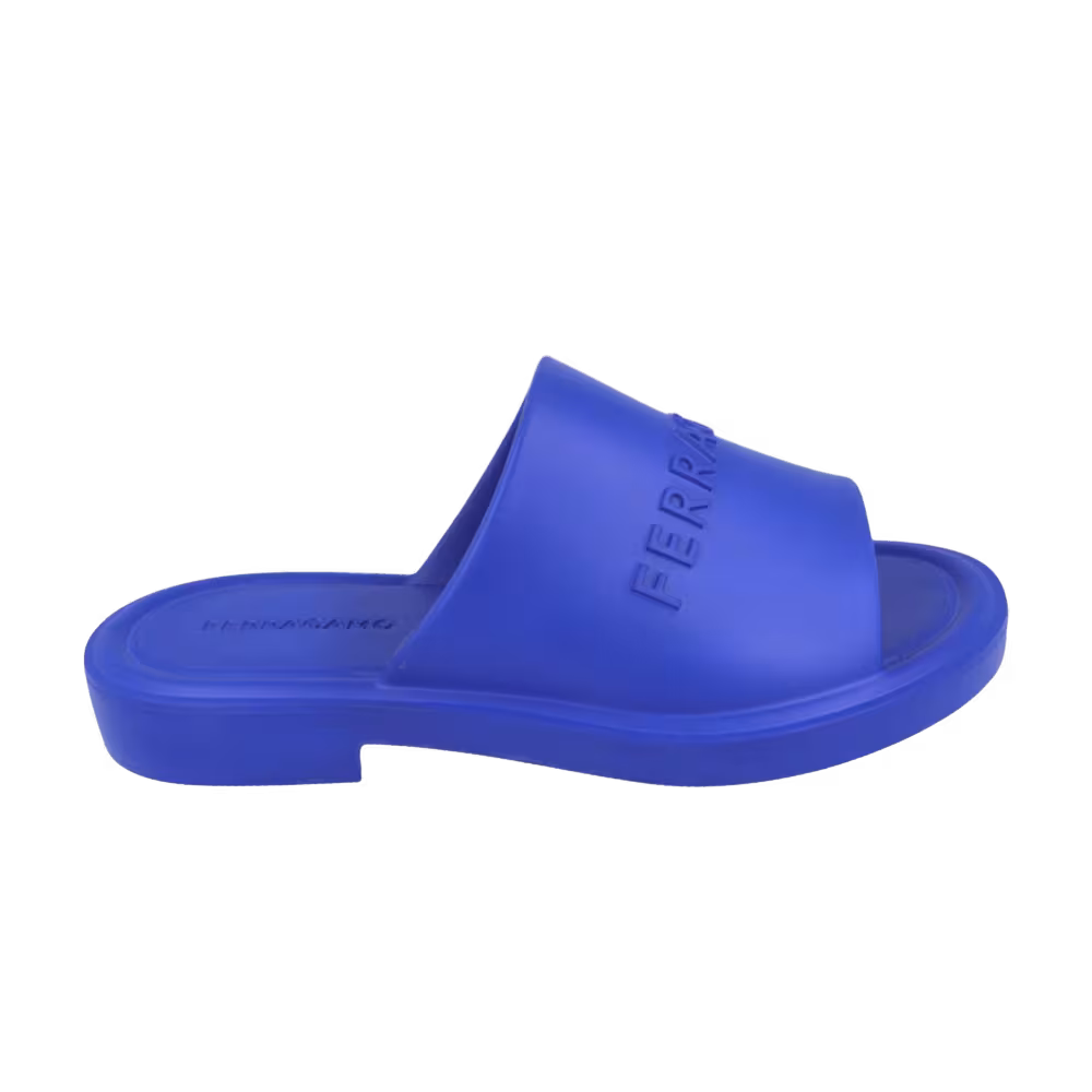 Ferragamo Giuneva Slide Blue