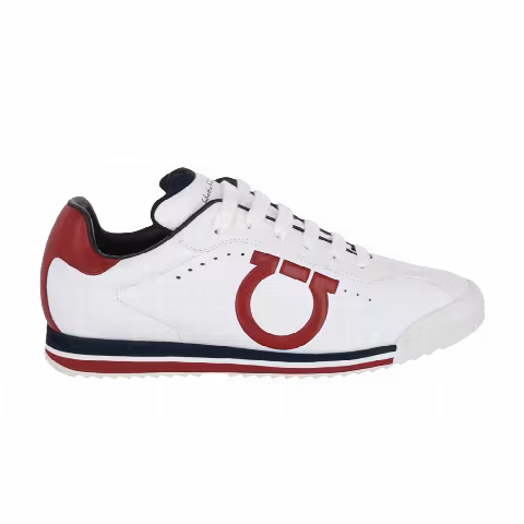 Ferragamo Pring Leather Sneaker 'White'