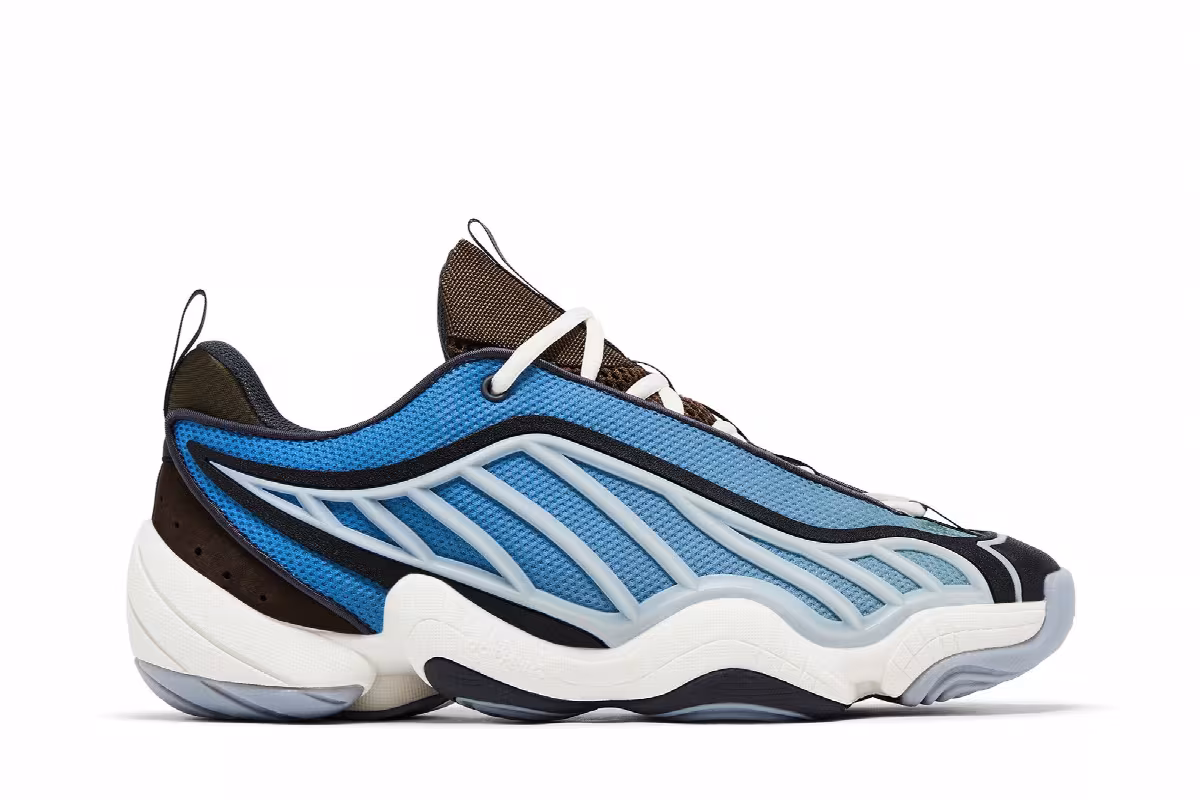 Packer Shoes x adidas Intimidation Low Cyan Blue, view 2