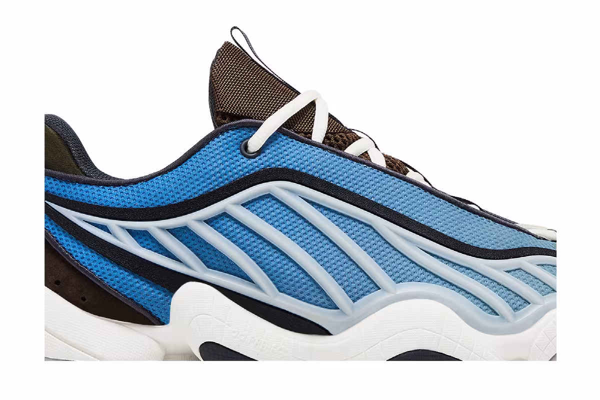 Packer Shoes x adidas Intimidation Low Cyan Blue, view 3