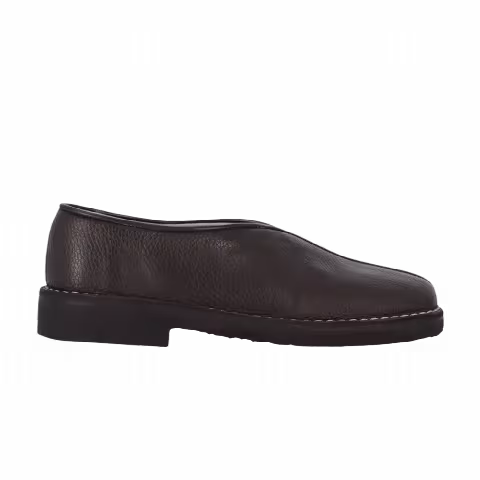 Lemaire Wmns Piped Crepe Slipper 'Dark Brown'