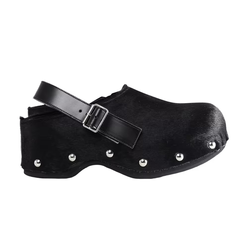 Comme des Garçons Comme Des Garcons Women's Studded Buckle Clog Black