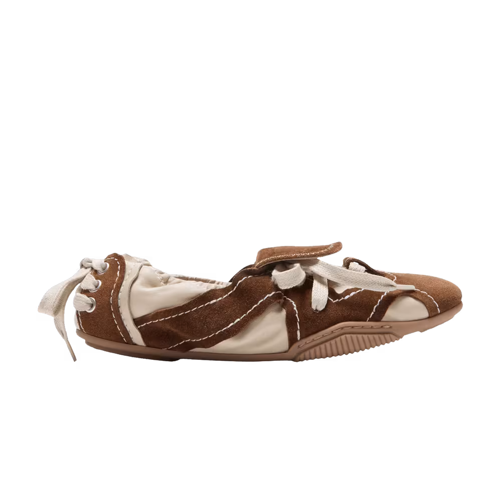 Acne Studios Women's Lace-Up Off White Brown