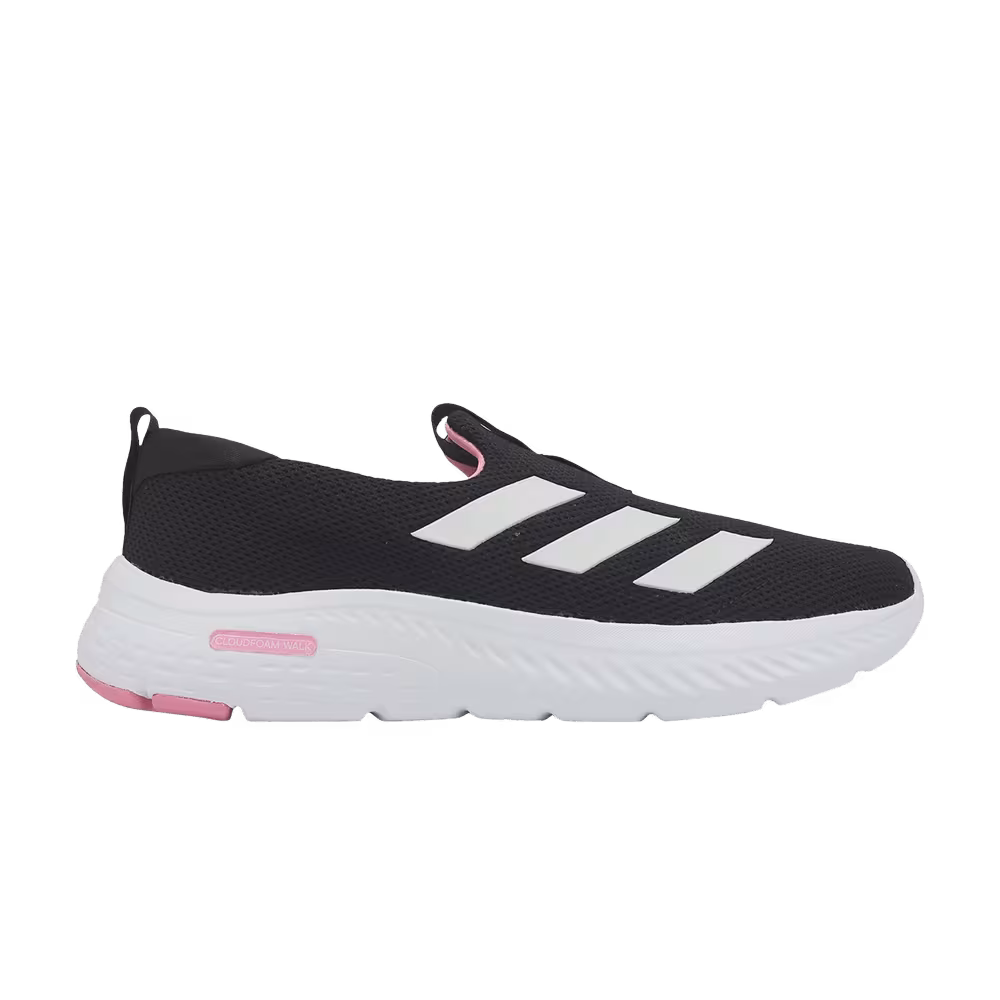 Adidas Women's Cloudfoam Move Lounger Black White Bliss Pink