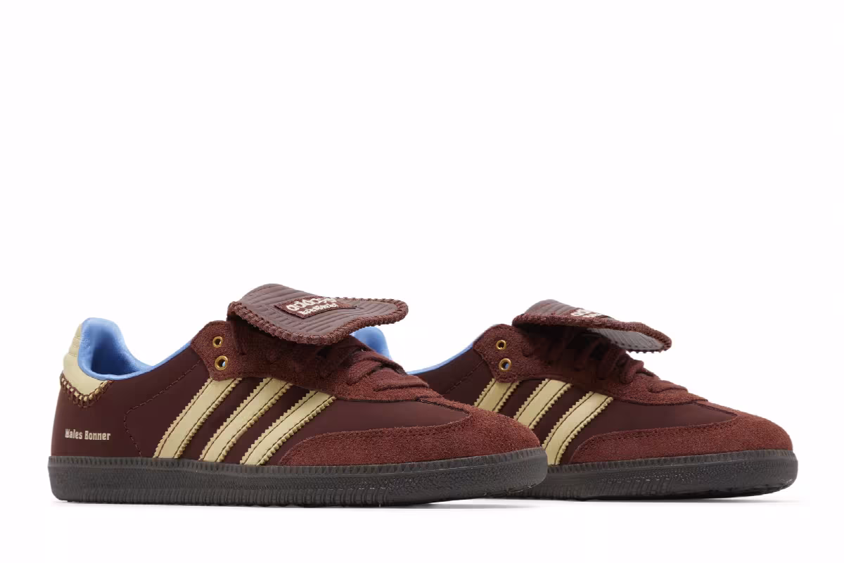 Wales Bonner x adidas Samba Nylon Fox Brown, view 9