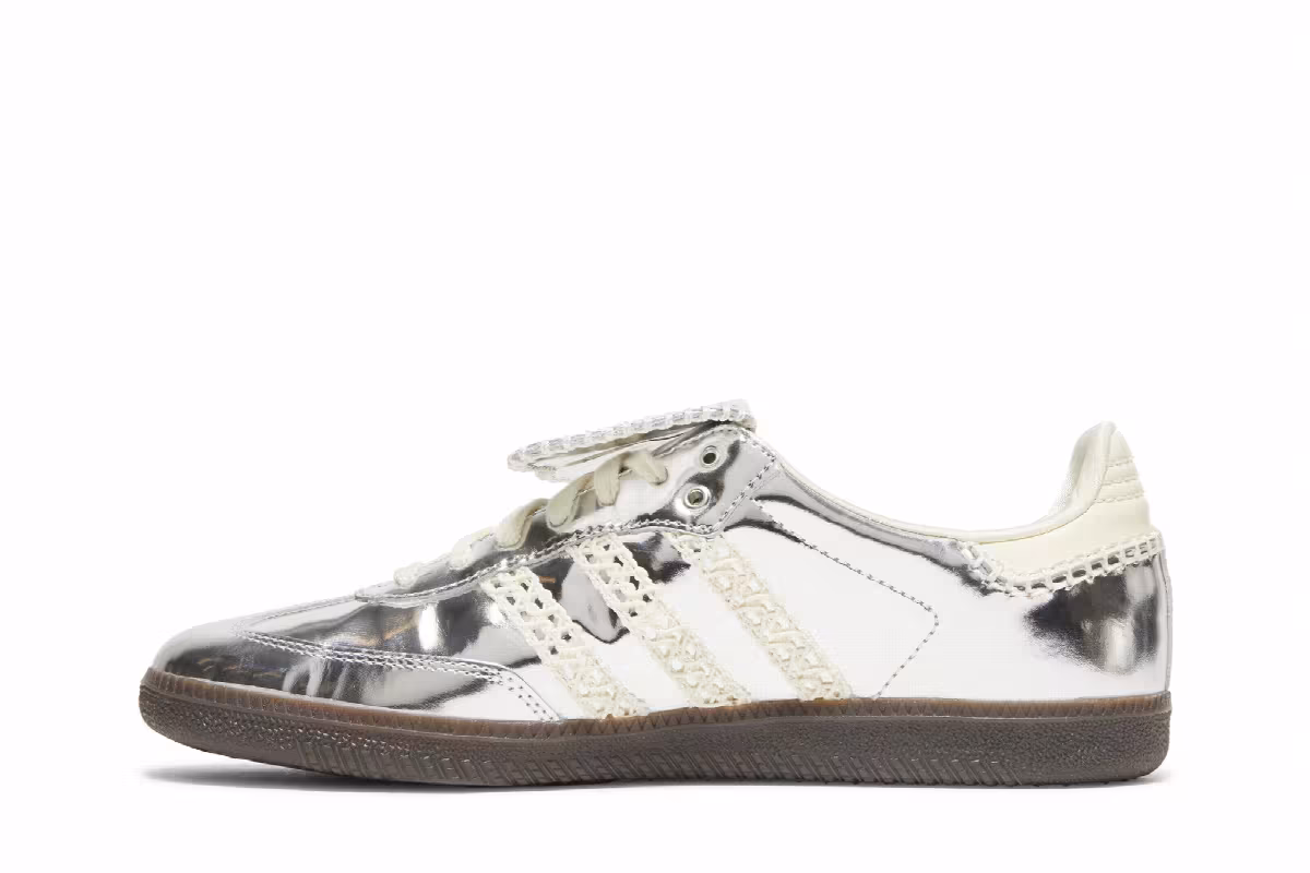 Wales Bonner x adidas Samba Silver Metallic, view 4