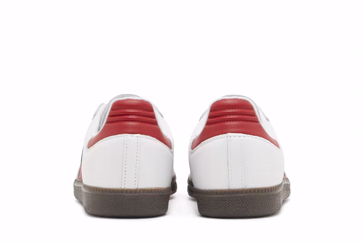 adidas Samba OG White Scarlet, view 7