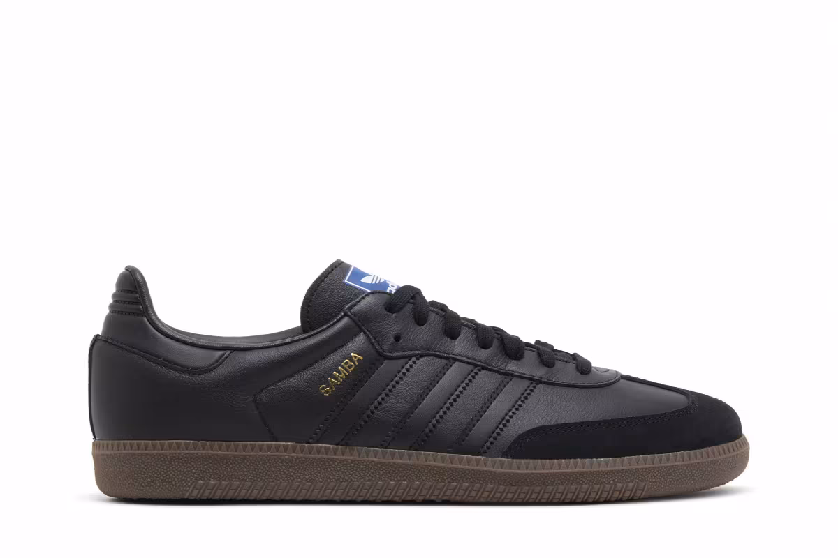 adidas Men's Samba OG Triple Black, view 2