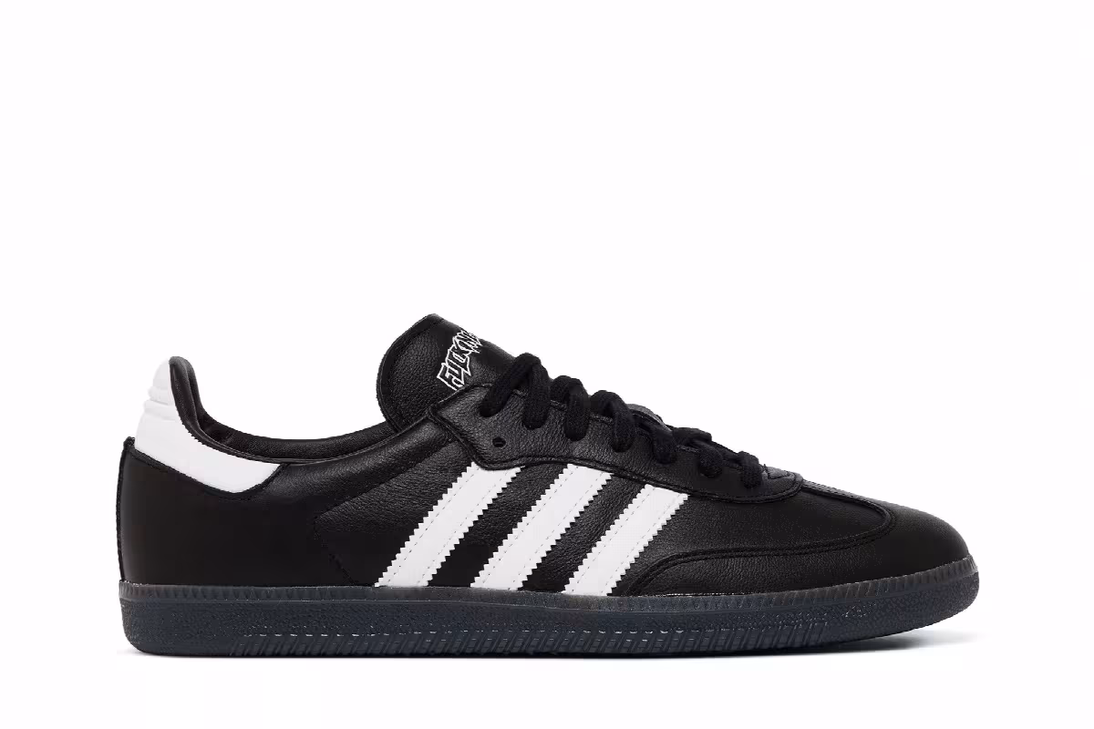 Fucking Awesome x adidas Samba Black White, view 2