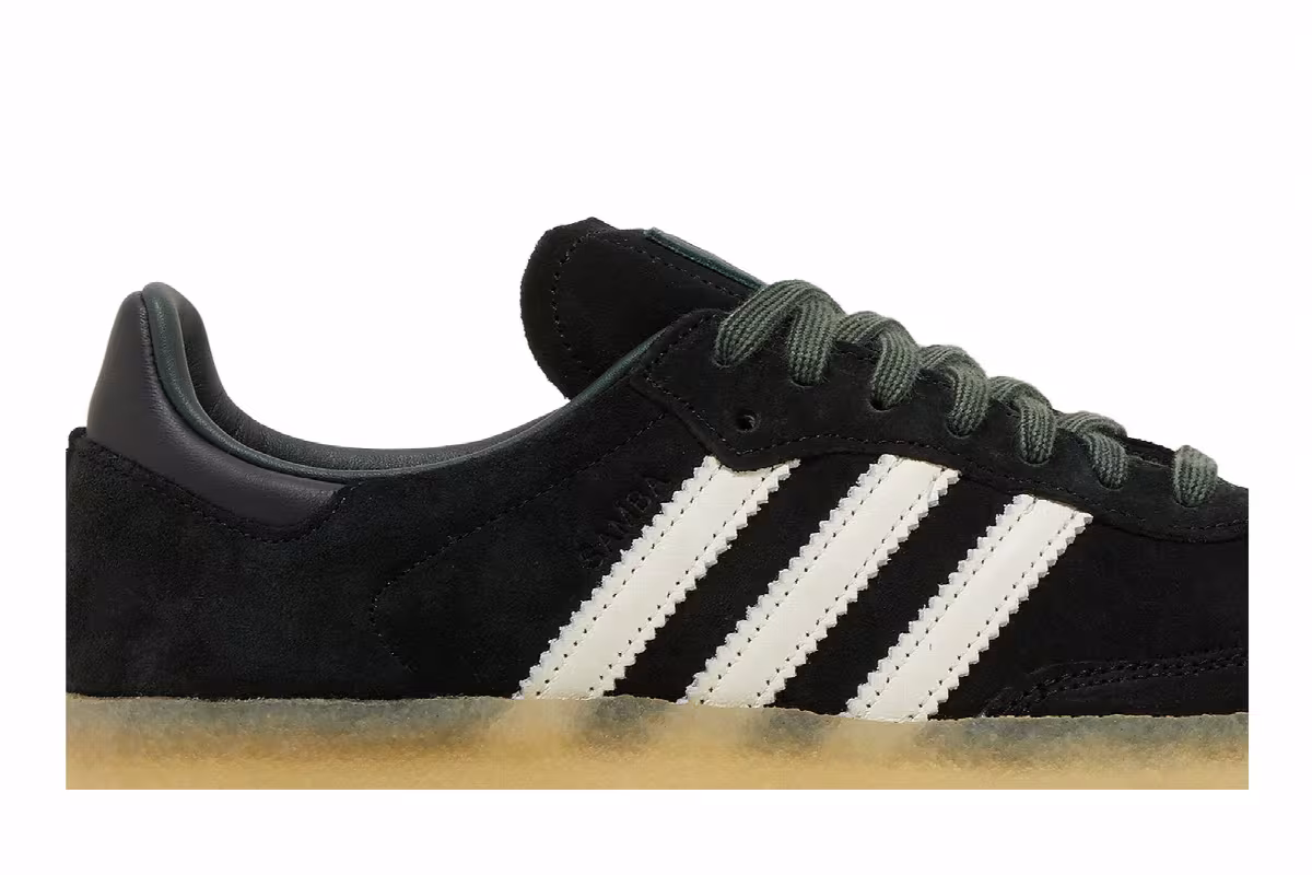 Ronnie Fieg x Clarks x adidas 8th Street Samba Shadow Green, view 3