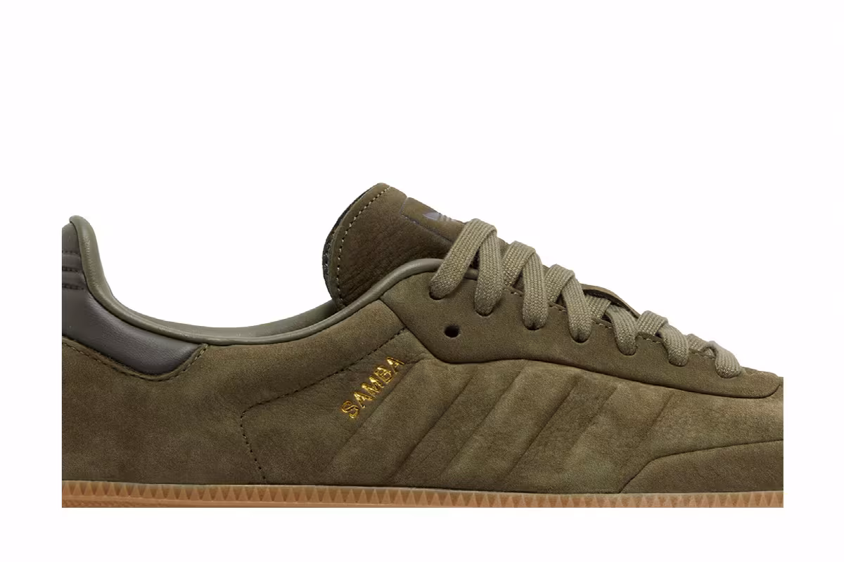 adidas Samba Olive Strata Gum, view 3