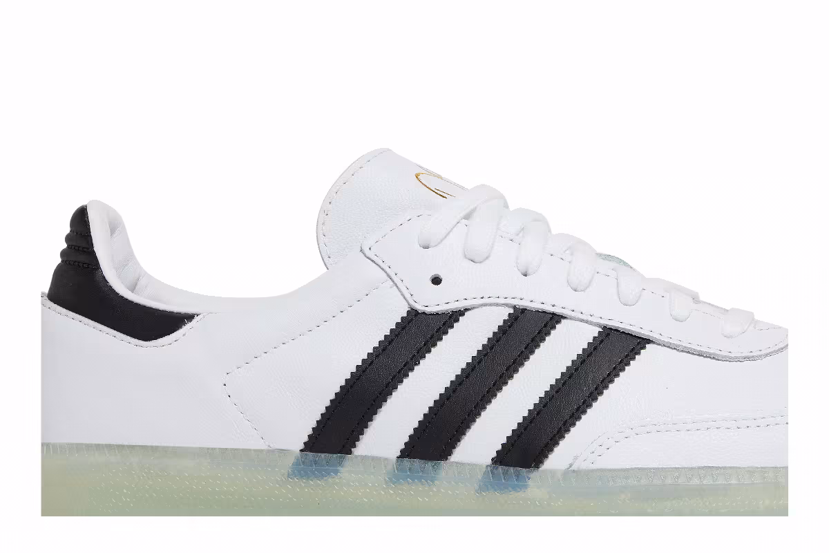Jason Dill x adidas Samba White Black, view 3