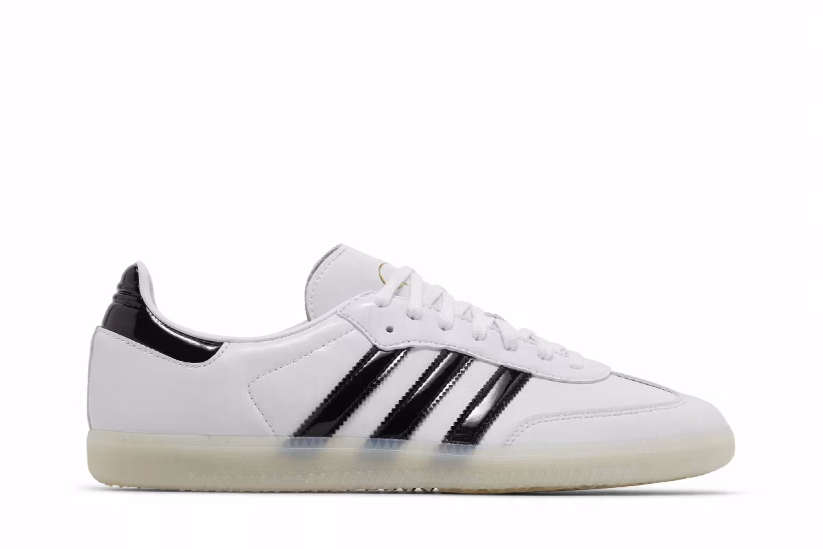 Jason Dill x adidas Samba White Black, view 2