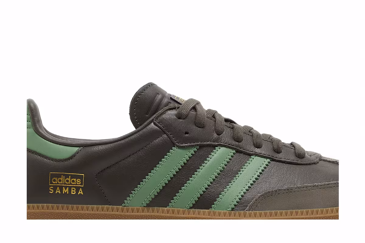 adidas Samba OG Shadow Olive Green, view 3