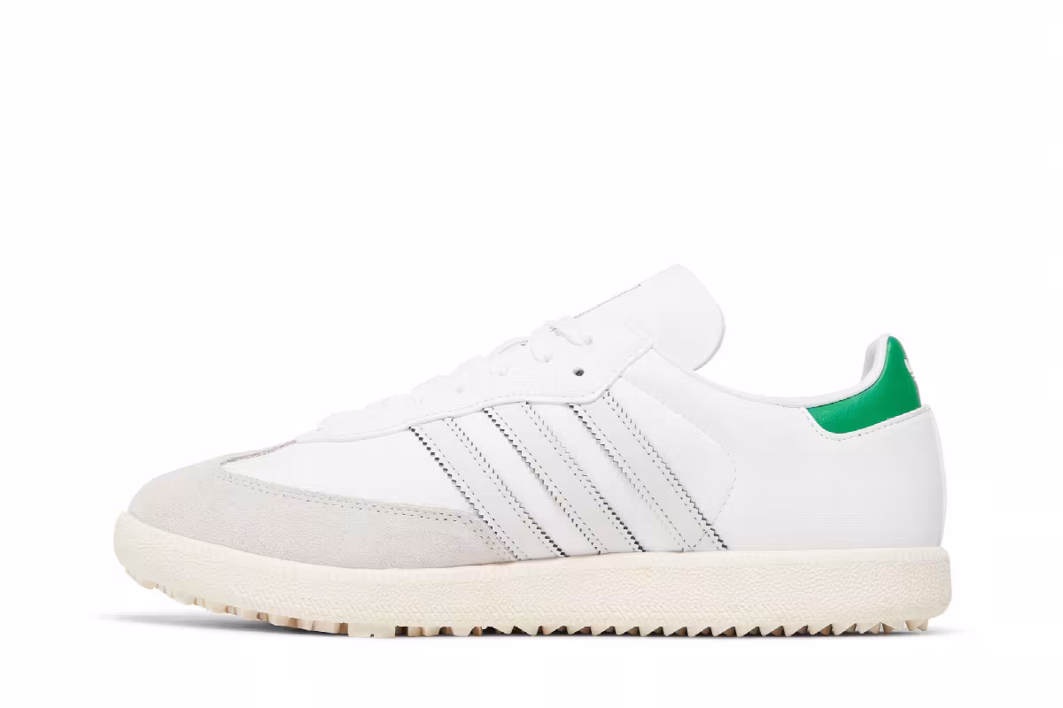 Kith x adidas Samba Spikeless Golf White Green, view 4