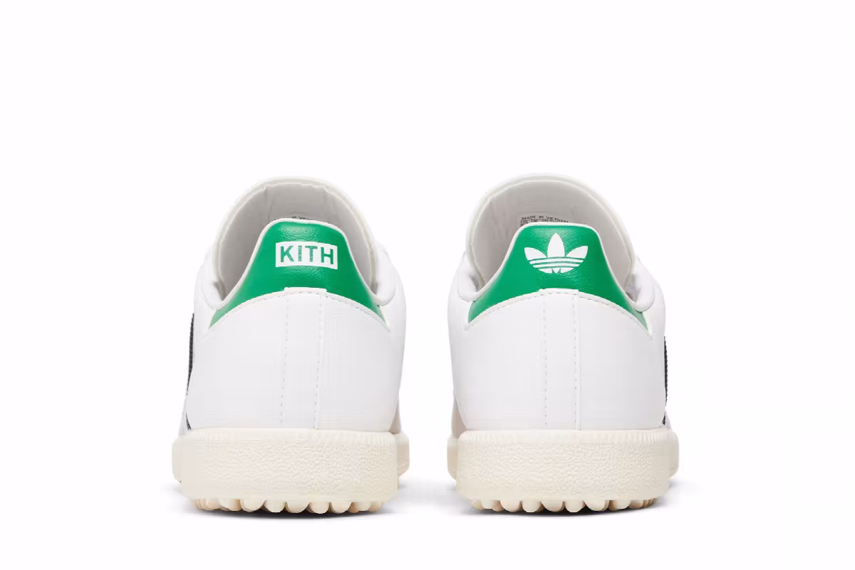Kith x adidas Samba Spikeless Golf White Green, view 7