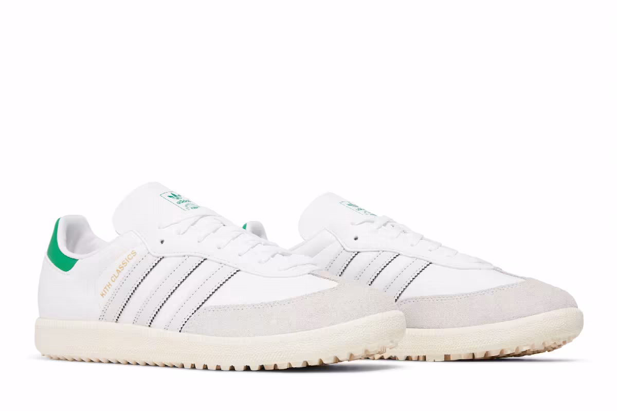 Kith x adidas Samba Spikeless Golf White Green, view 9