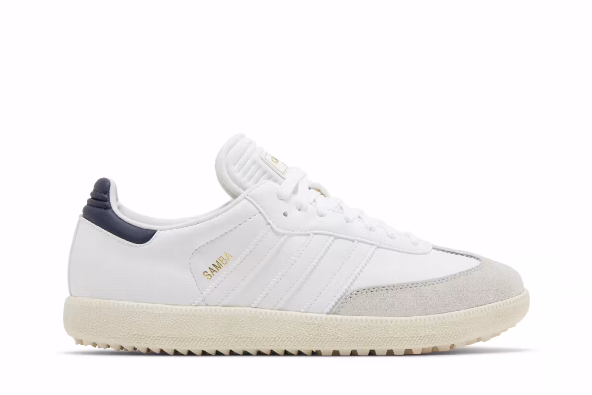 adidas Samba Spikeless Golf White Collegiate Navy, view 2