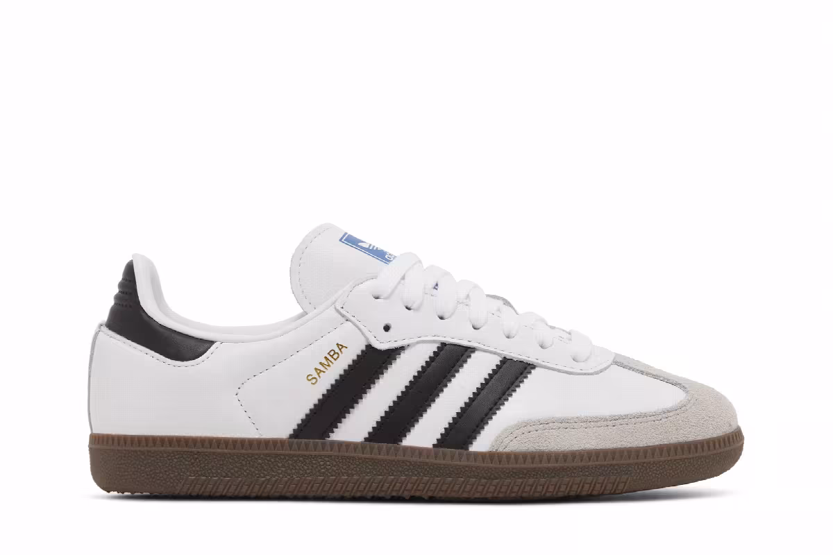 adidas Women's Samba OG White Clear Granite, view 2