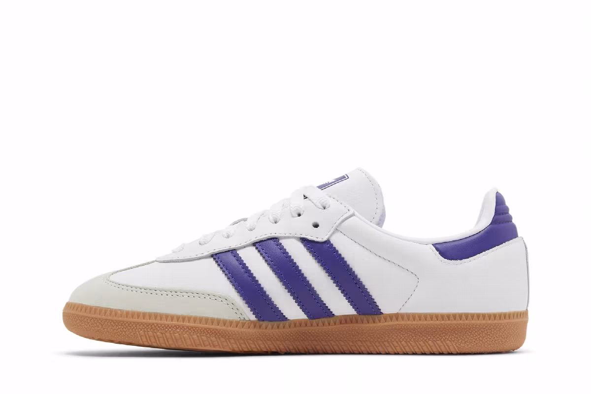 adidas Women's Samba OG White Energy Ink Gum, view 4