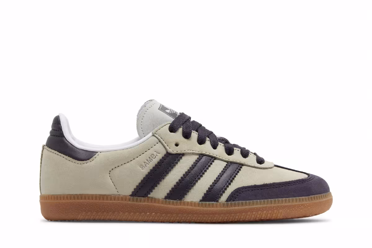adidas Women's Samba OG Putty Grey, view 2