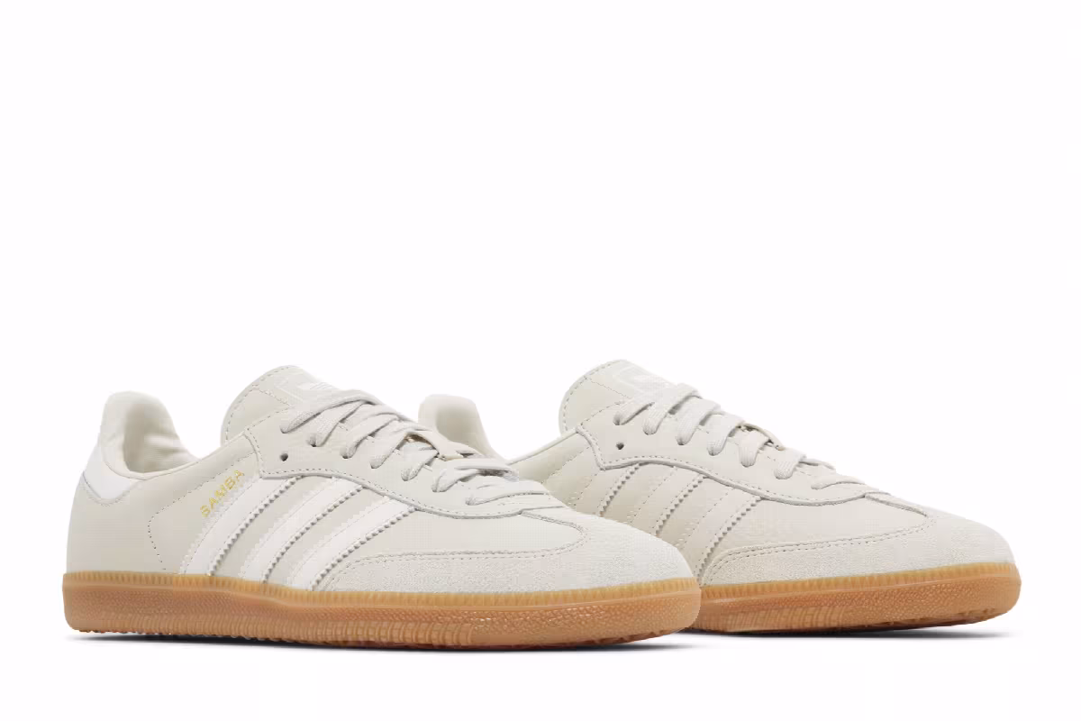 adidas Women's Samba OG Aluminium Gum, view 9