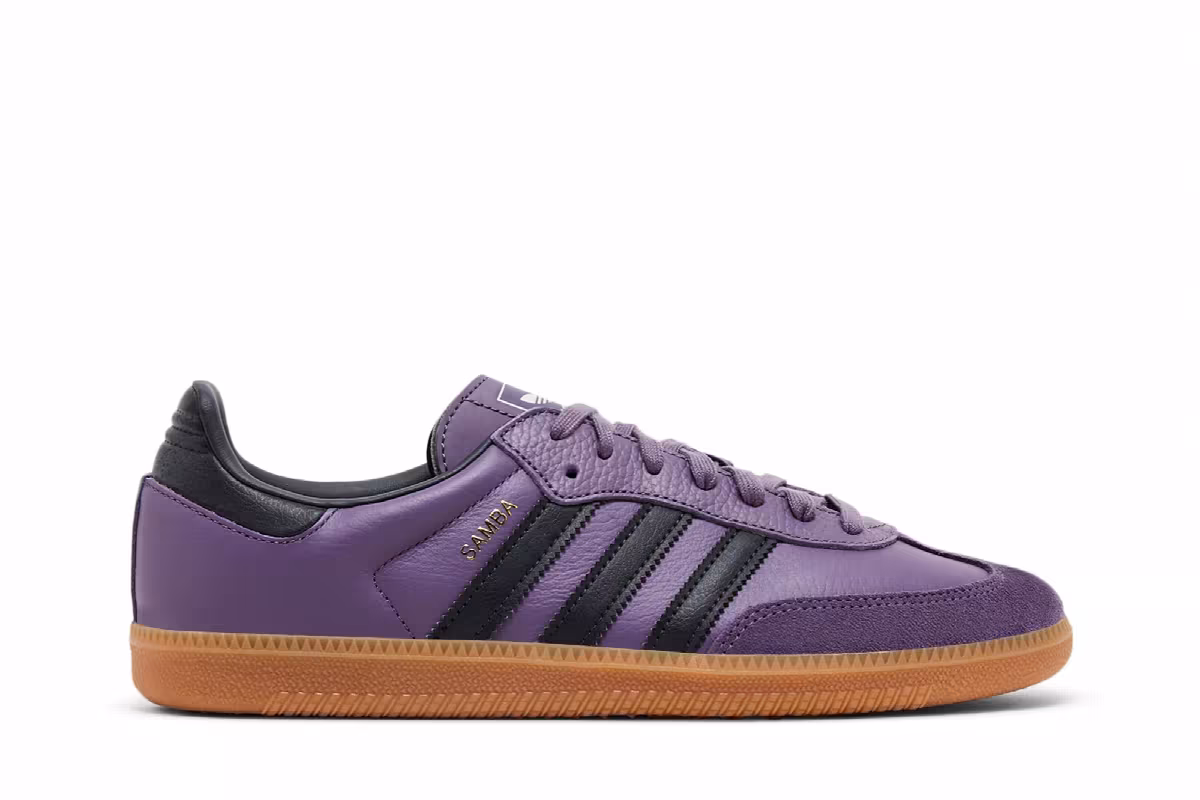 adidas Women's Samba OG Shadow Violet Gum, view 2