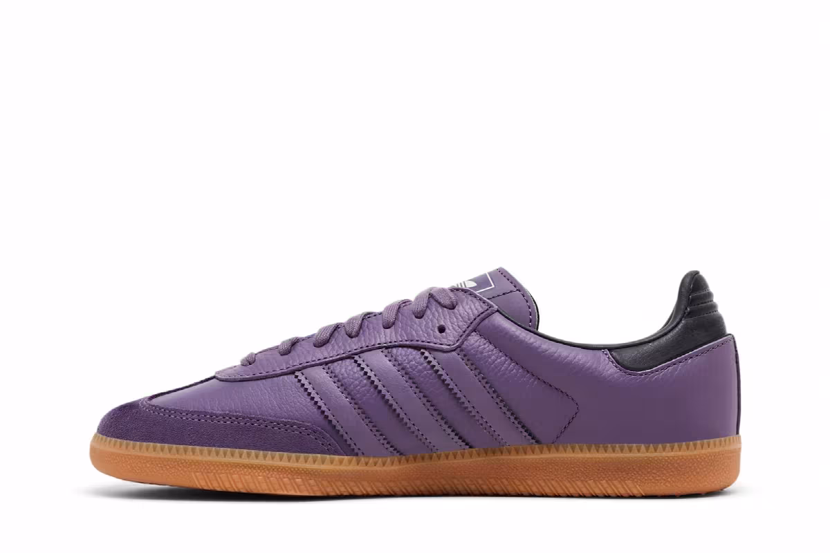 adidas Women's Samba OG Shadow Violet Gum, view 4