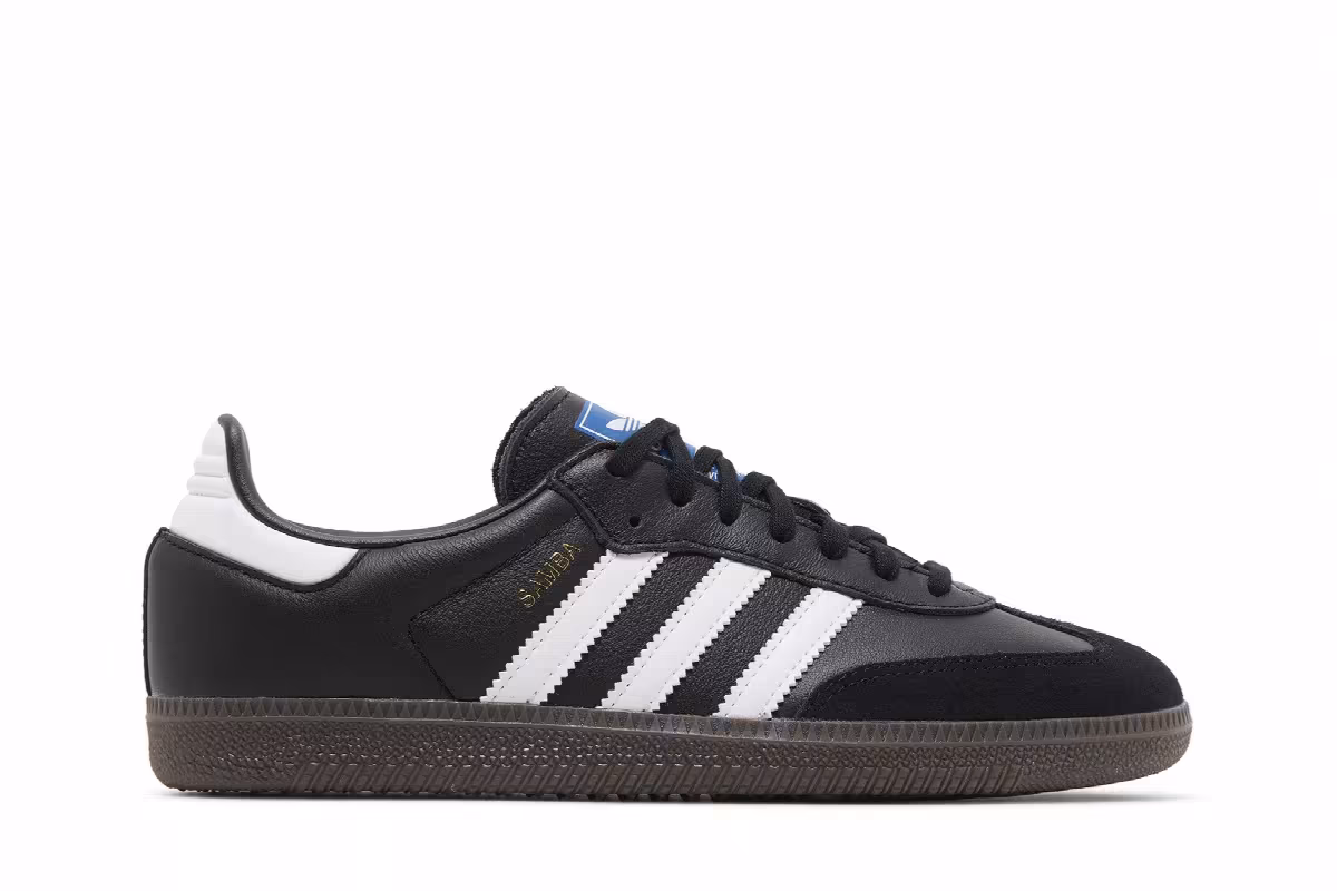 adidas Samba OG J Black White, view 2