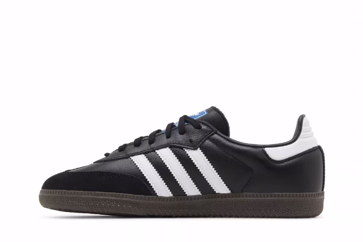 adidas Samba OG J Black White, view 4