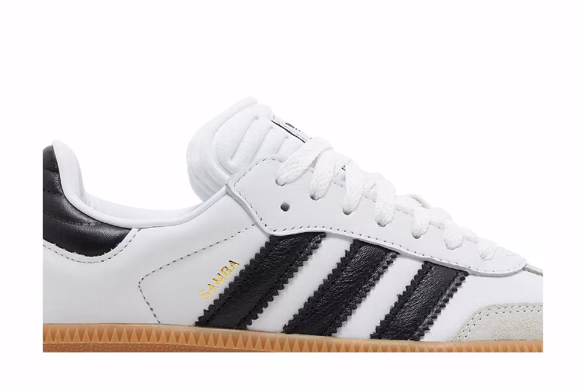 adidas Samba XLG J White Black Gum, view 3
