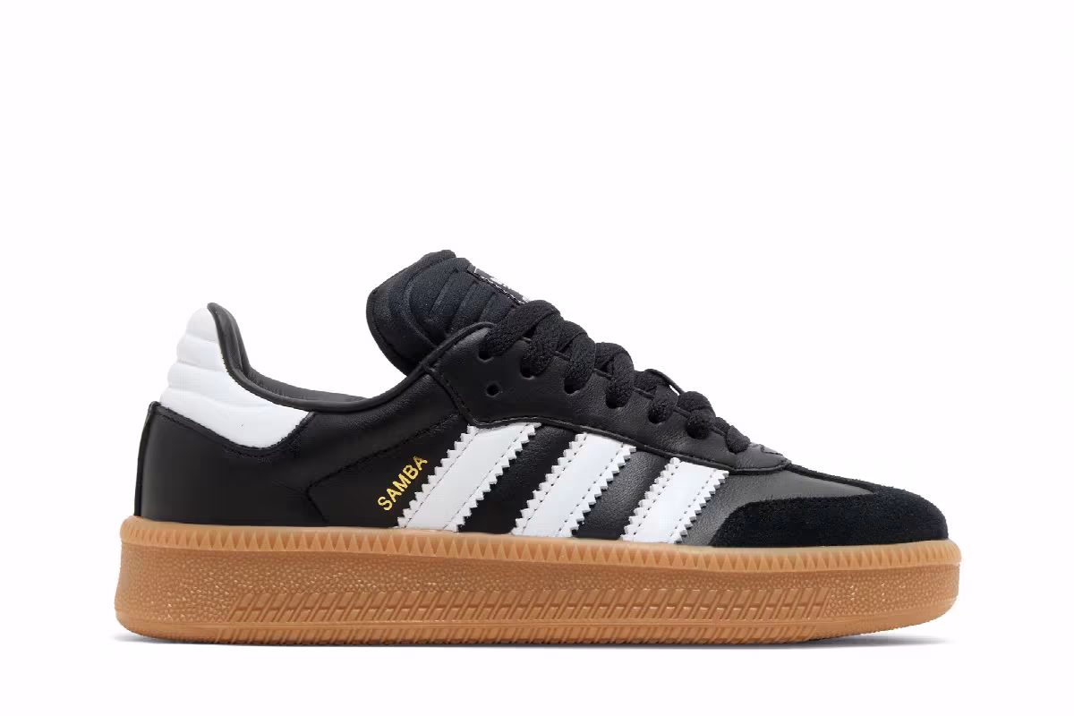 adidas Samba XLG J Black White Gum, view 2
