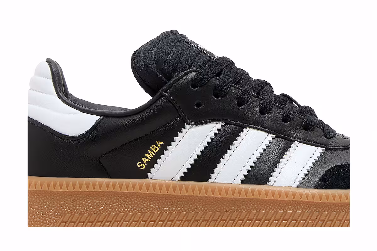 adidas Samba XLG J Black White Gum, view 3