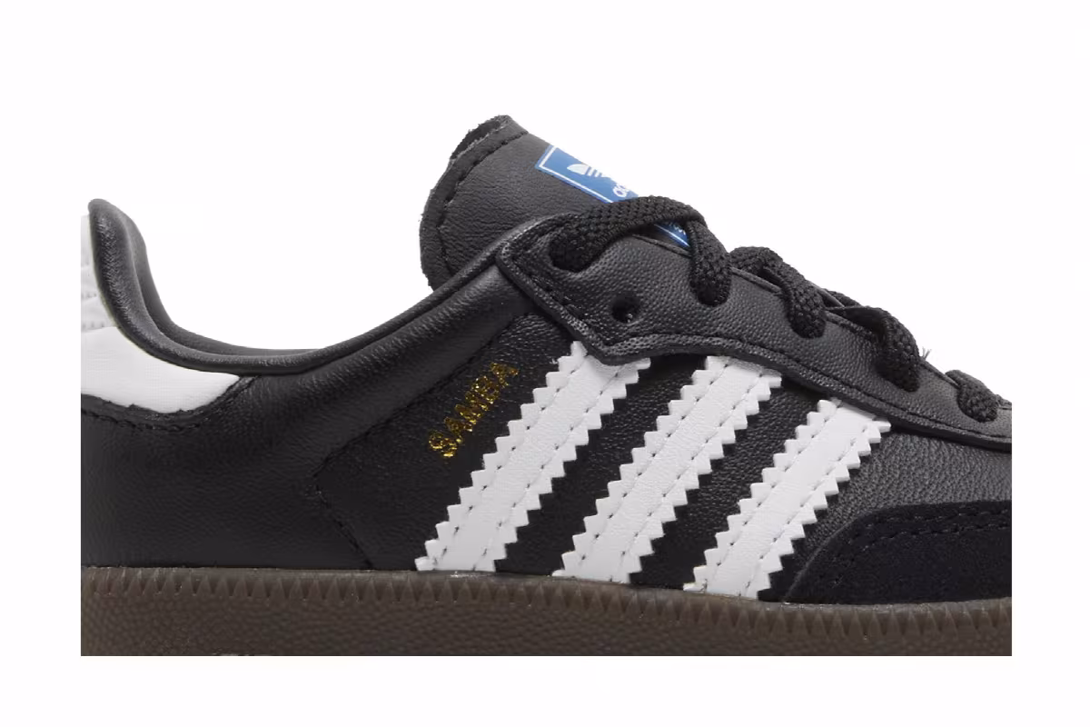 adidas Samba OG I Black White Gum, view 3