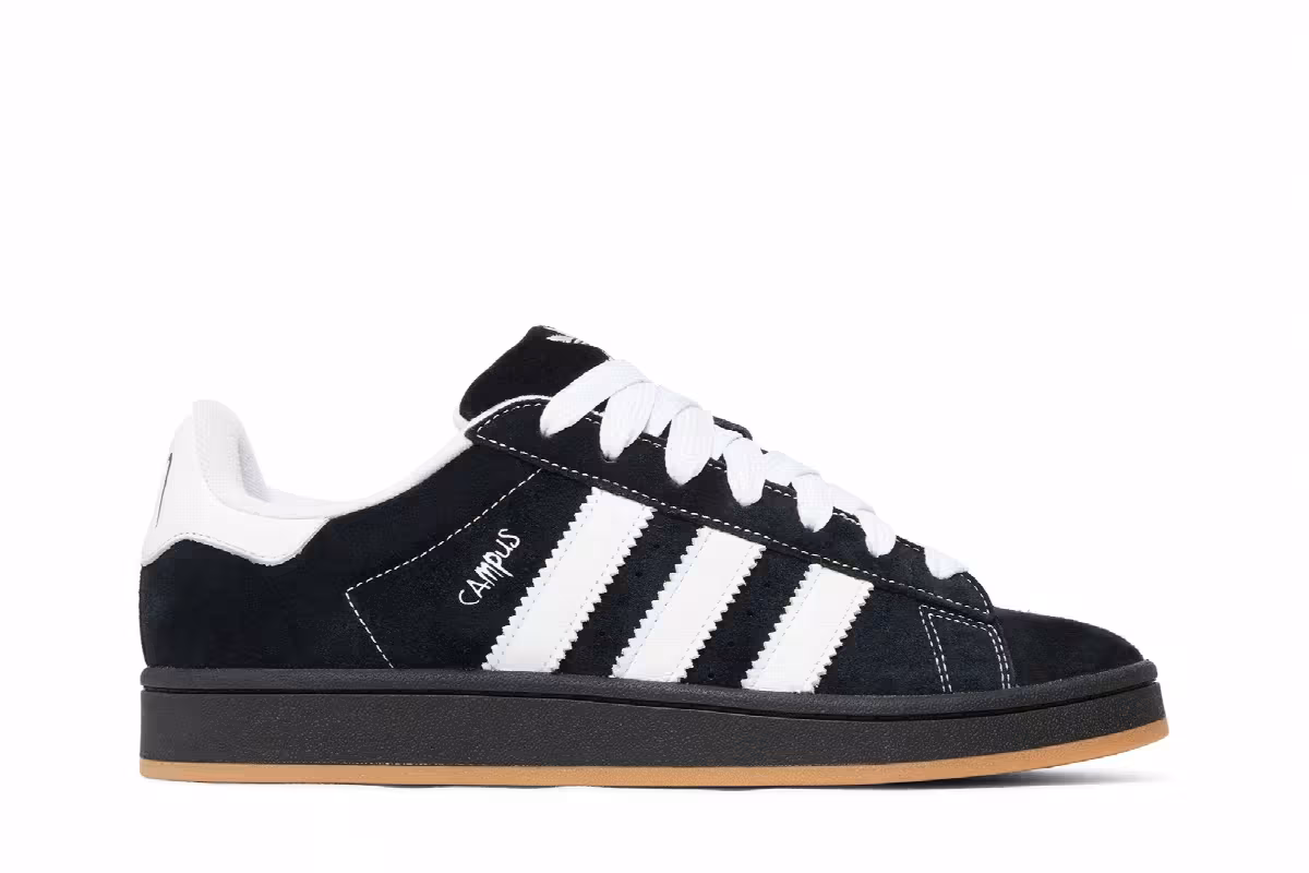 Korn x adidas Campus 00s Black Gum, view 2