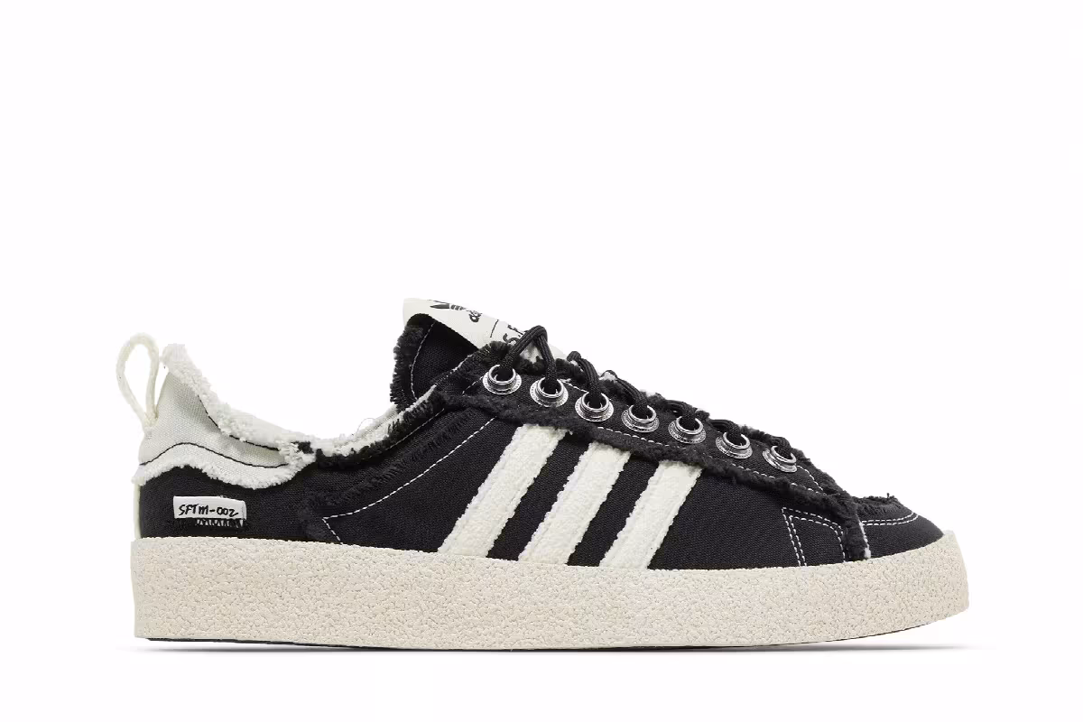 Song for the Mute x adidas Campus 80s Black, view 2