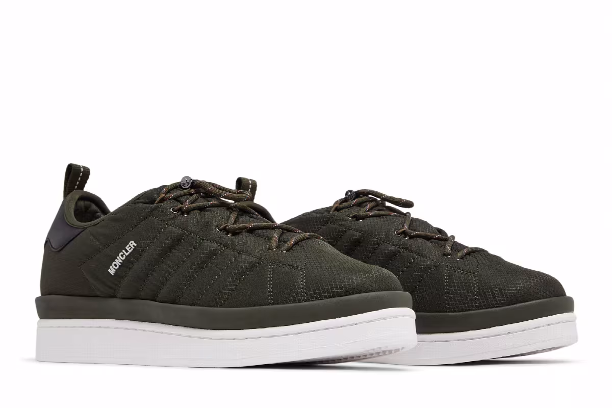 Moncler x adidas Campus The Art of Exploration - Olive Night, view 9
