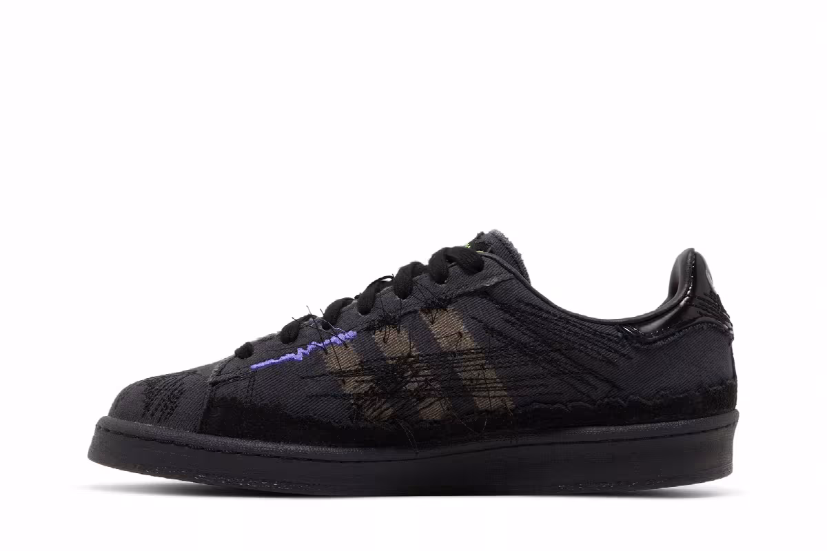 Youth of Paris x adidas Campus 80s Black, view 4