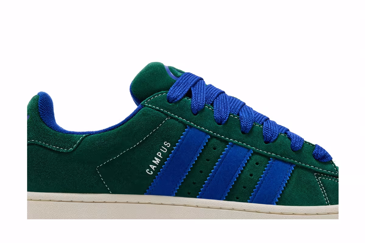 adidas Campus 00s Dark Green Semi Lucid Blue, view 3