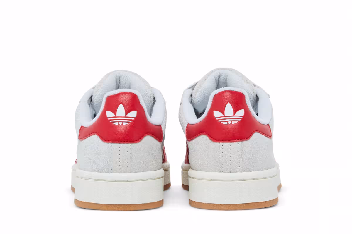 adidas Women's Campus 00s Crystal White Scarlet, view 7