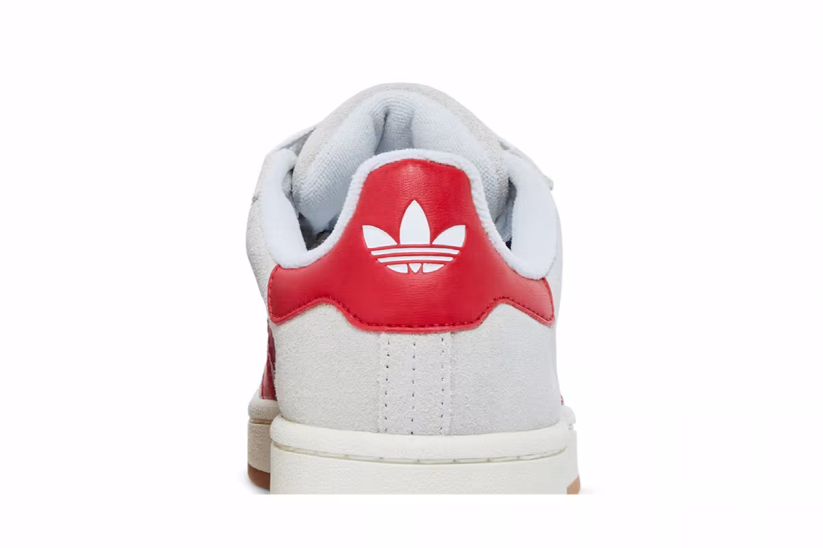 adidas Women's Campus 00s Crystal White Scarlet, view 8