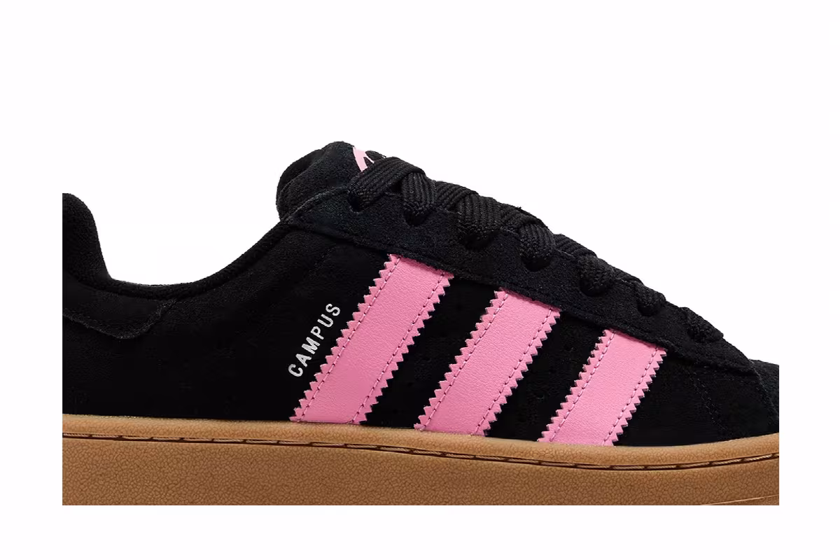 adidas Women's Campus 00s Black True Pink Gum, view 3