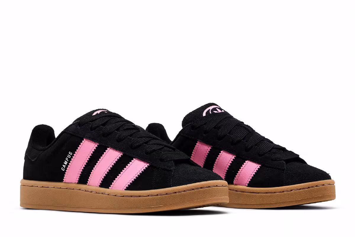 adidas Women's Campus 00s Black True Pink Gum, view 9