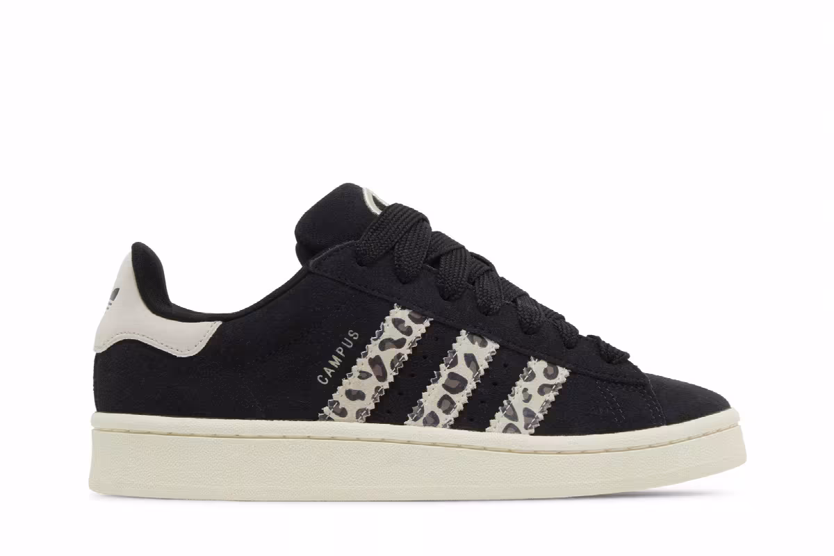 adidas Women's Campus 00s Black Leopard, view 2