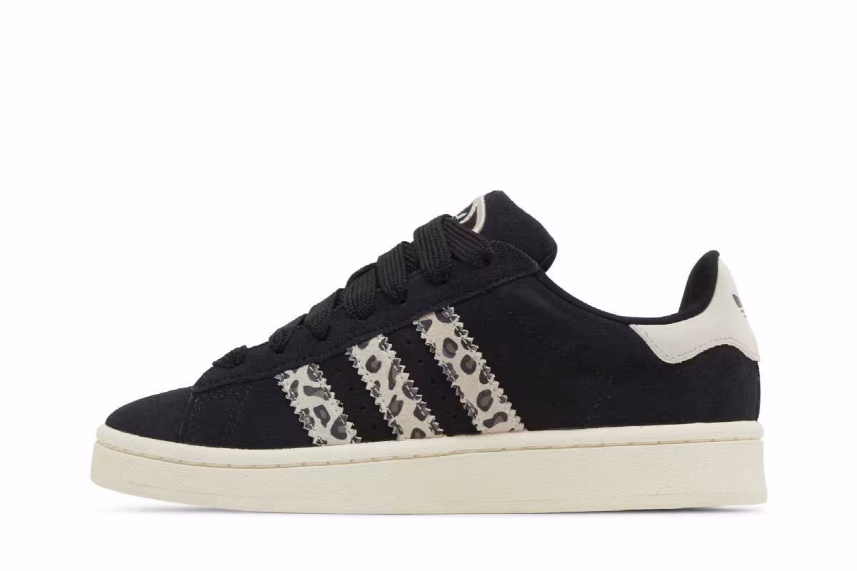 adidas Women's Campus 00s Black Leopard, view 4