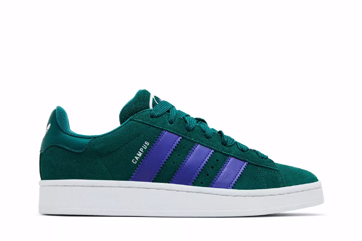 Adidas Women's Campus 00s Collegiate Green Energy Ink, view 2