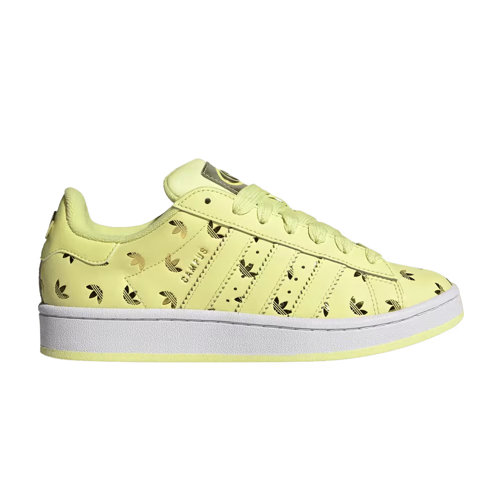 adidas Women's Campus 00s Allover Debossed Trefoils - Pulse Yellow