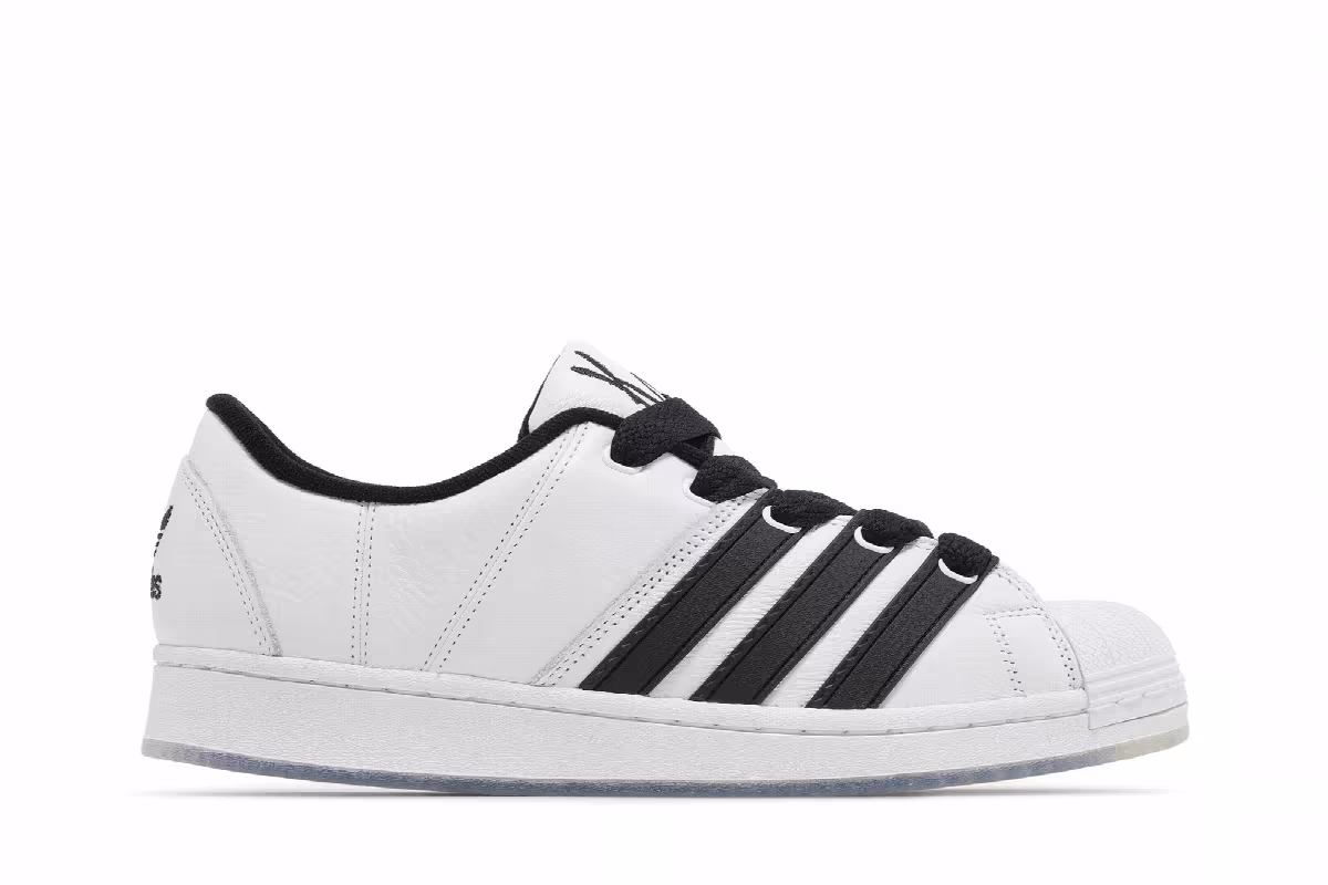 Korn x adidas Superstar Supermodified White Black, view 2
