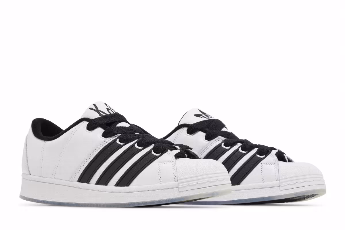 Korn x adidas Superstar Supermodified White Black, view 9