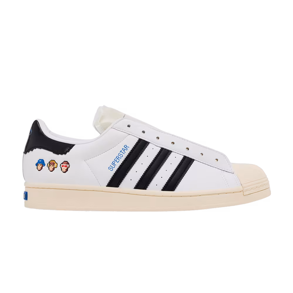 Monkey Kingdom x adidas Superstar White Black